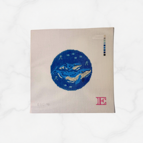 Whale and Baby Round - 18 Mesh